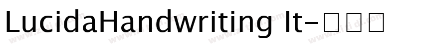 LucidaHandwriting It字体转换